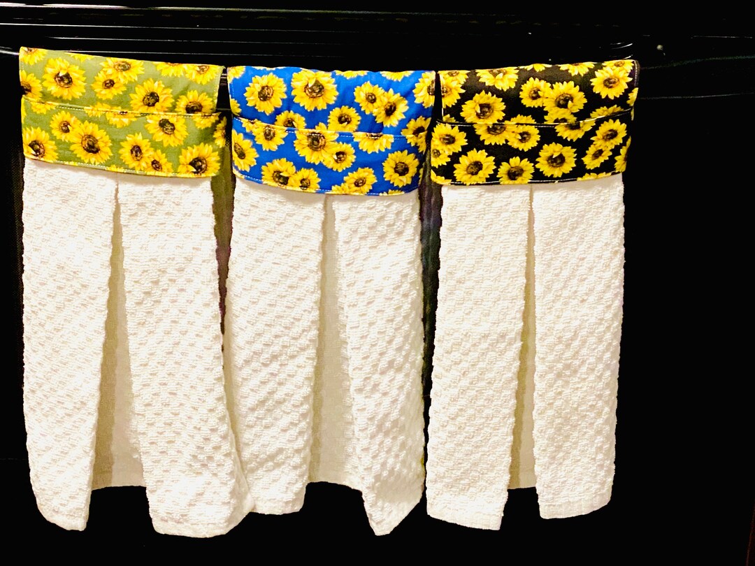 Sunflower Kitchen Towel Stove Door Towel Fabric Tea Towel Etsy