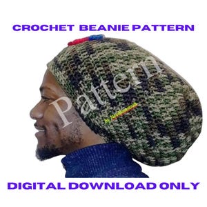 PADRÃO DE crochê Jumbo Loc Beanie (JLB) | chapéu de crochê | padrão de crochê fácil | instruções simples de crochê | projeto de crochê para iniciantes