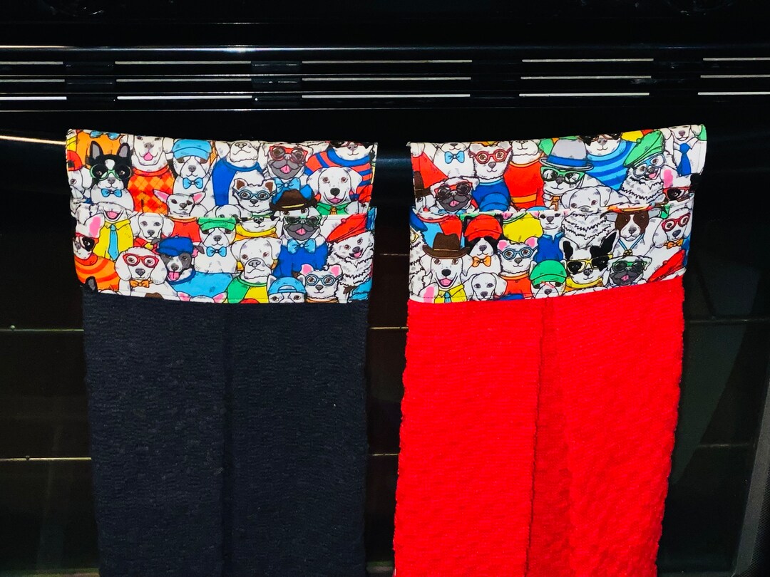 Kitchen Stove Towel Dog Kitchen Towel Animal Theme Stove Hanging Towel