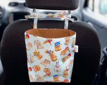 Inventory clearance | Cute Bunny bag | cute rabbit car accessory | storage bag | vehicle organizer | headrest bag | Easter basket