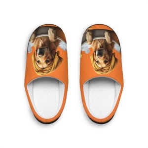 Cozy Golden Retriever Dog-Themed Women&#39;s Indoor Slippers, Cute Home Footwear, Pet Lover Gift, Relaxation Slippers, Funny Animal House Shoes
