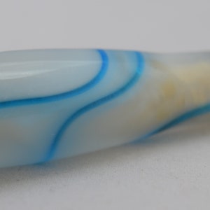 Mini Stylus in Sky Blue Acrylic with Chrome Accents