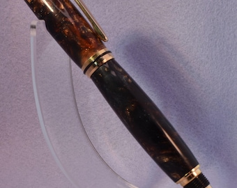 Unusual and Rich "Flirtations Copper" Acrylic on a Fine Fountain Pen