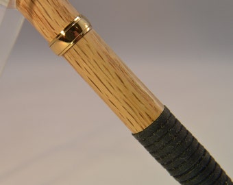 Eichen-Stift - handgefertigt mit 24K Vergoldung