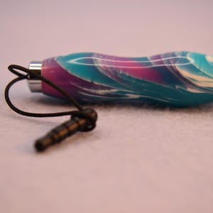 Mini Stylus in &quot;Caribbean Waves&quot; Acrylic with Chrome Accents