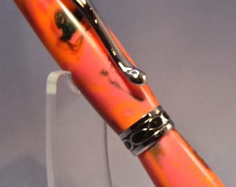 Exciting "GLOW" Acrylic on a Medium-Priced Rollerball or Fountain Pen JoWo #5 nib