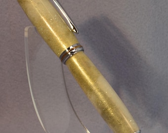 Deluxe "Golden Pearl" Acrylic Glistening on a Medium-Priced Fountain Pen JoWo #5 nib