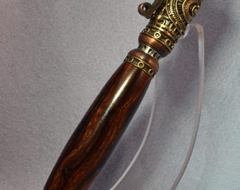 Ironwood Steampump Pen in Oil Rubbed Bronze and Antique Brass