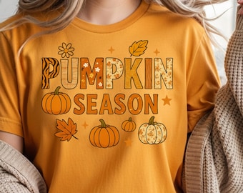Herbst Kürbis Saison T-Shirt, Unisex Herbst Tee