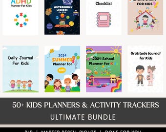 Colección de más de 50 agendas para niños