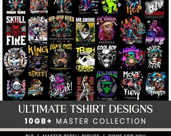 Mega paquete de diseños de camisetas de tendencia