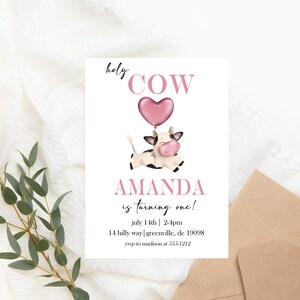 Convite para o primeiro aniversário - Convite para animais de fazenda para qualquer idade - Texto editável
