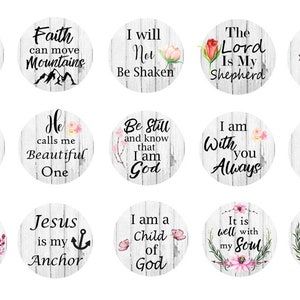 Spiritual 1 Inch Circles Printable Bottle Cap Images , Bible Verses ...