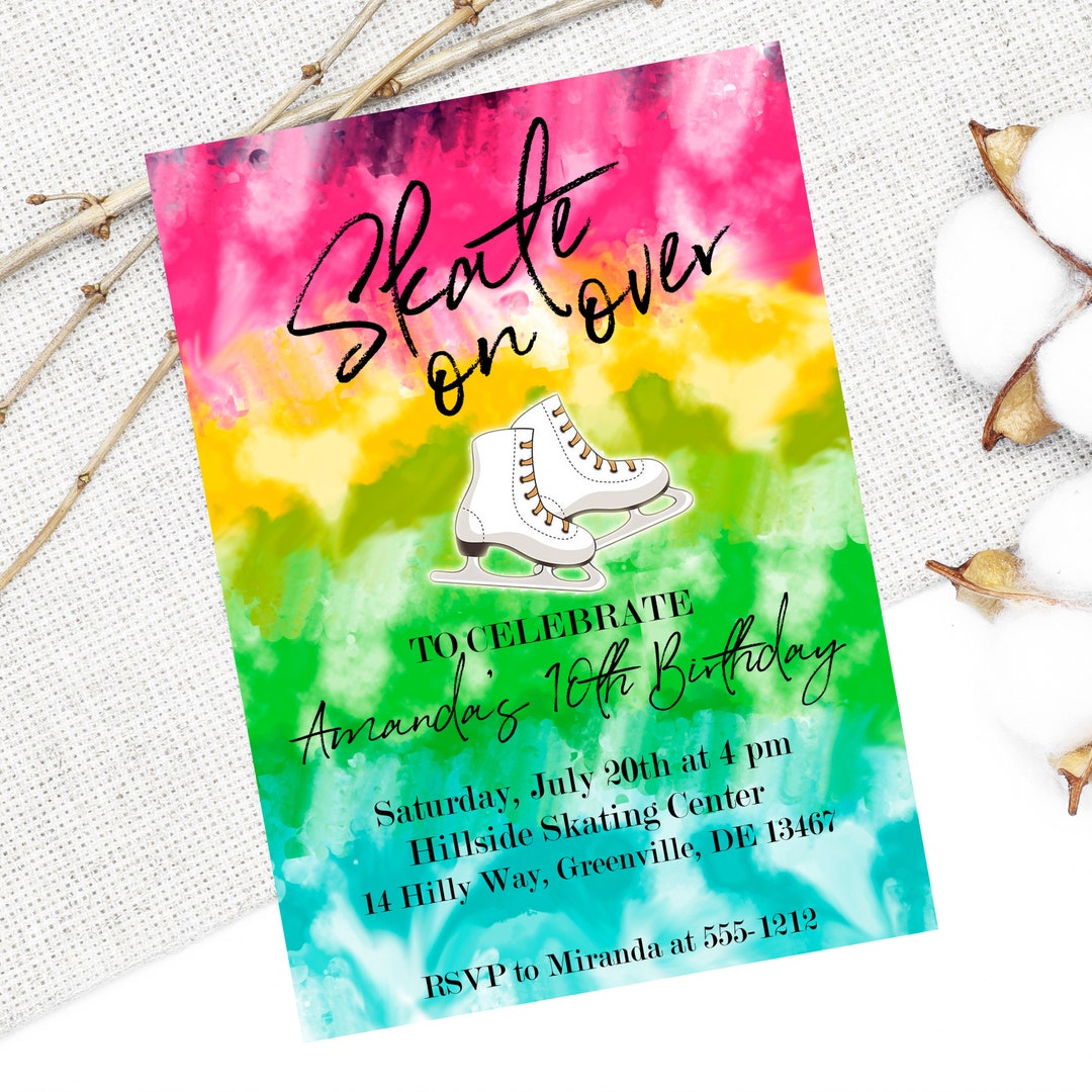 Ice Skate Birthday Invitation PRINTABLE Ice Skating Party Etsy ice-skate-birthday-invitation-printable-ice-skating-party-etsy