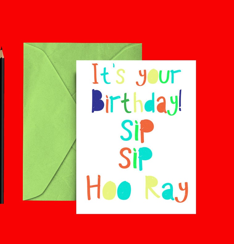 adult funny birthday card printable drinking card etsy