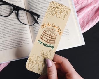 Floral Bookmarks Bundle - Reading Quote PNG - Printable PDF - Sublimation Bookmark Design - Vintage Botanical Art