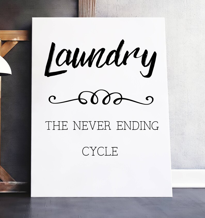 PRINTABLE Funny Laundry Room Art Laundry Room Wall Decor Etsy