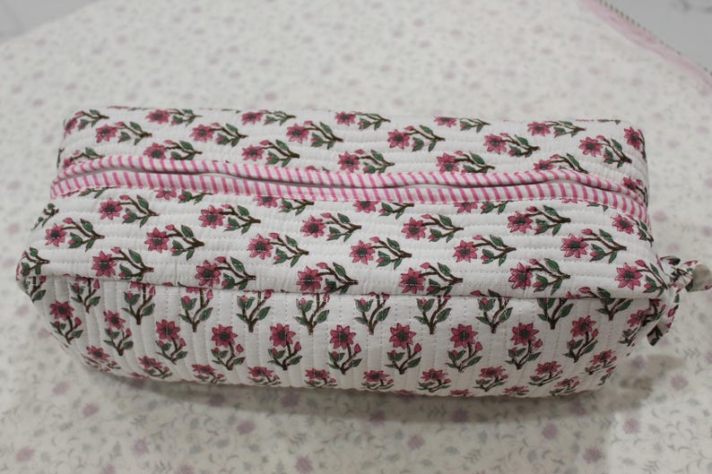 Sac à outils de coiffure matelassé à imprimé bloc, sac Dyson Airwrap/Airstrait, étui de voyage, cadeau pour femme Pouch 5