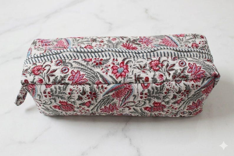 Sac à outils de coiffure matelassé à imprimé bloc, sac Dyson Airwrap/Airstrait, étui de voyage, cadeau pour femme Pouch 6