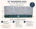Personalized Quilted Mahjong Bag, Cotton Quilted Embroidered Mahjong Tote, Mahjong Set Storage Case, Handmade Tote, Gift for Mahjong Lovers product logo