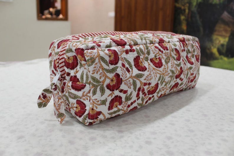 Sac à outils de coiffure matelassé à imprimé bloc, sac Dyson Airwrap/Airstrait, étui de voyage, cadeau pour femme Pouch 7