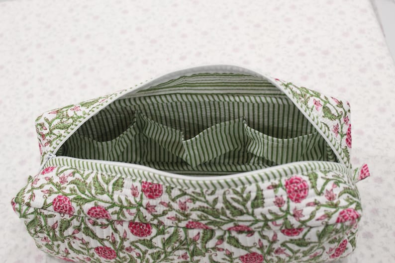 Sac à outils de coiffure matelassé à imprimé bloc, sac Dyson Airwrap/Airstrait, étui de voyage, cadeau pour femme image 9