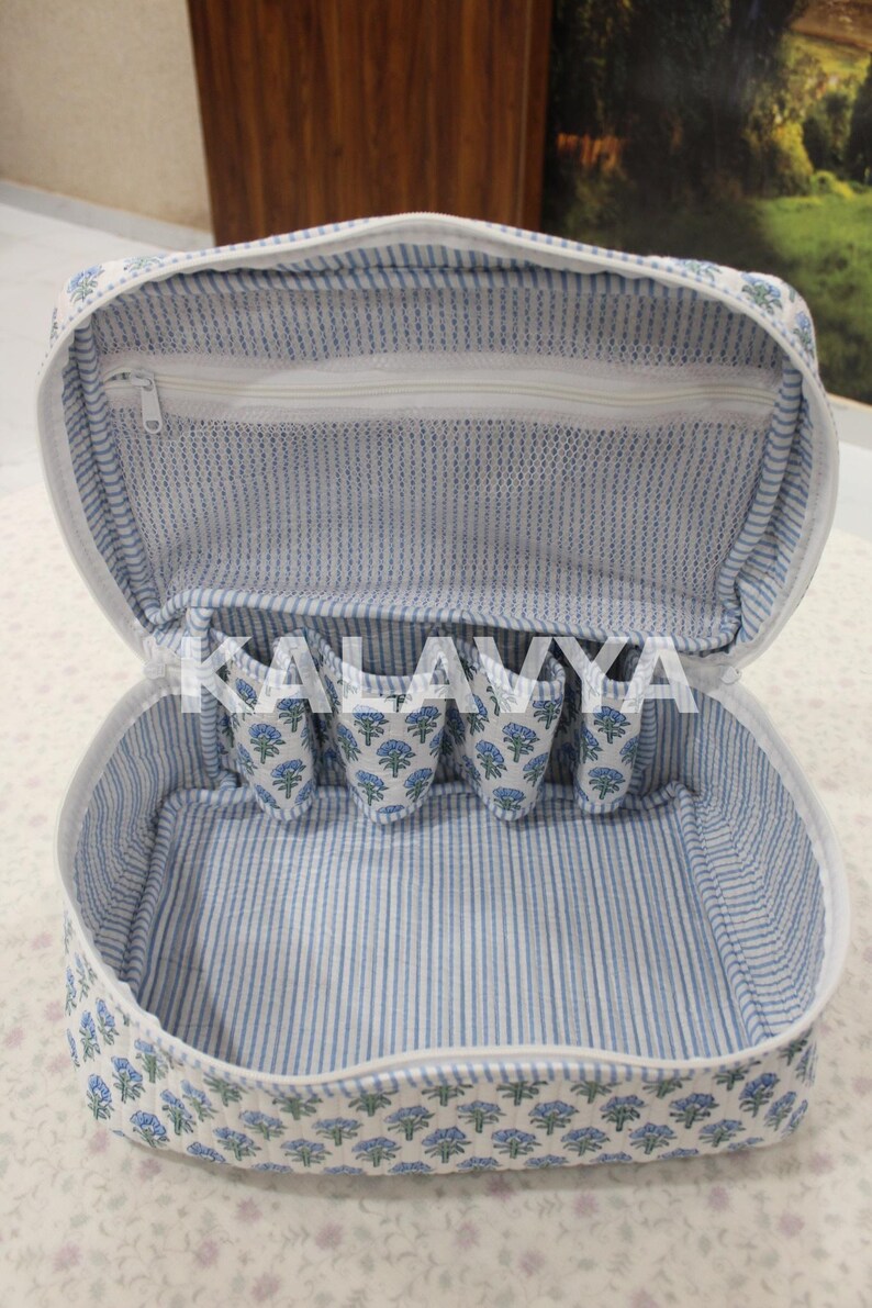 Dyson Airwrap Storage Bag | Floral Hair Tool Case | Luxury Travel Vanity Organizer for Dyson Accessories image 8