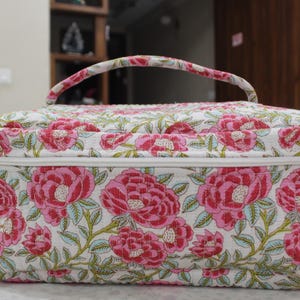 Dyson Airwrap Storage Bag | Floral Hair Tool Case | Luxury Travel Vanity Organizer for Dyson Accessories Bag 1
