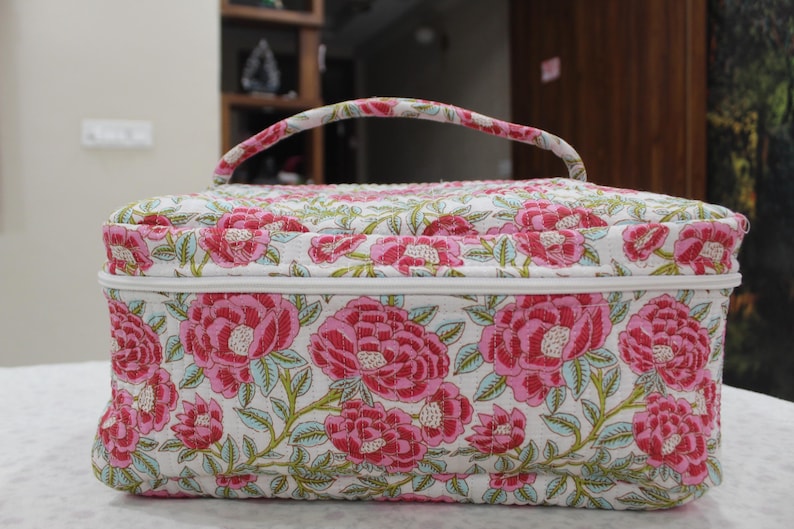 Dyson Airwrap Storage Bag | Floral Hair Tool Case | Luxury Travel Vanity Organizer for Dyson Accessories Bag 1