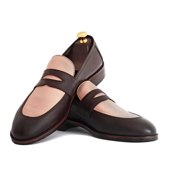 Handmade Leather Loafers: Men display picture 1