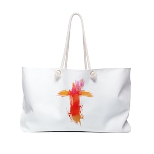 Vibrant Weekender Bag: Trendy Travel Tote, Summer Beach Bag
