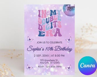 Taylor Birthday Invitation: Editable Era Party Invite (Digital Printable 5x7 inch)