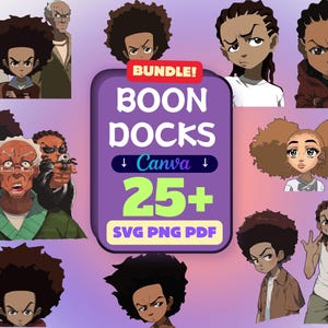 Boondocks SVG Riley Freeman SVG | Anime Manga Layered SVG | Cartoon Cricut File | Vector Sticker Cut File | Digital Download | Png Pdf