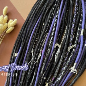 Nuevo conjunto de rastas DE SE, mechones de lana reales hechos a mano, mezcla de loc ex, puntas de loc hechas a medida, regalo para ella