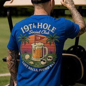 19th Hole Social Club Golf Tee