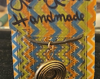 Gold Knopf Halskette