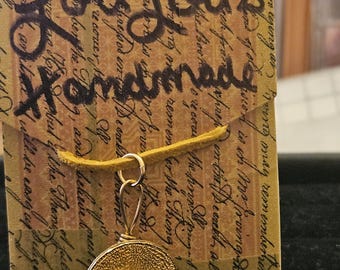 Gold Knopf Halskette