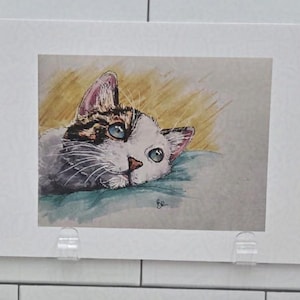 A Familiar Gaze - Cat Art Print