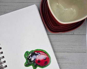 Lady(bug) in Red - 3 Inch Die-Cut Sticker