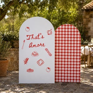 That's Amore Bridal Shower Backdrop Set
