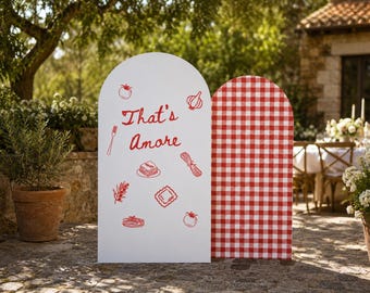 That's Amore Bridal Shower Backdrop Set