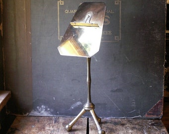 Vintage Brass Shoe Display Stand - Elegant Department Store Decor