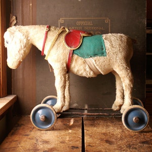 steiff pull toy donkey