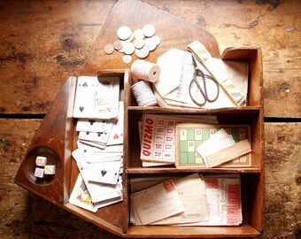 Vintage Extra Large Wood Cash Register Drawer - Money Tray Organizer - Craft Room Decor