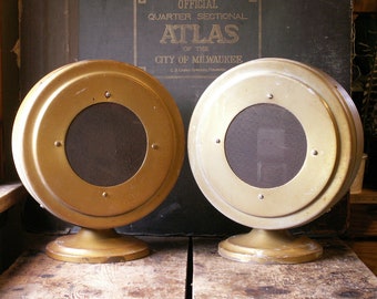 vintage round speakers