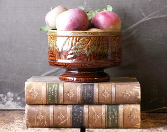Vintage Haeger Midcentury Pedestal Vase - Autumn Tableware