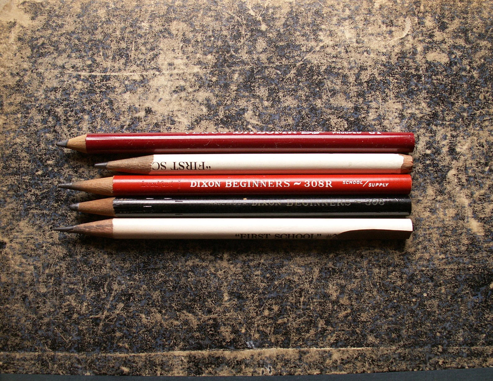 Vintage First School Fat Beginner Pencils Large Learning Etsy