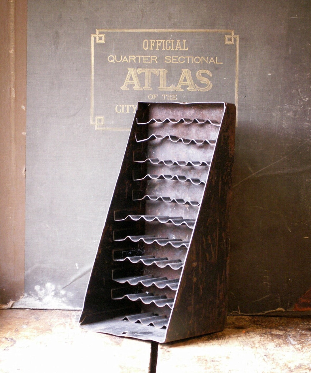 Vintage Industrial Wall Hanging Bolt Holder Display Rack Etsy