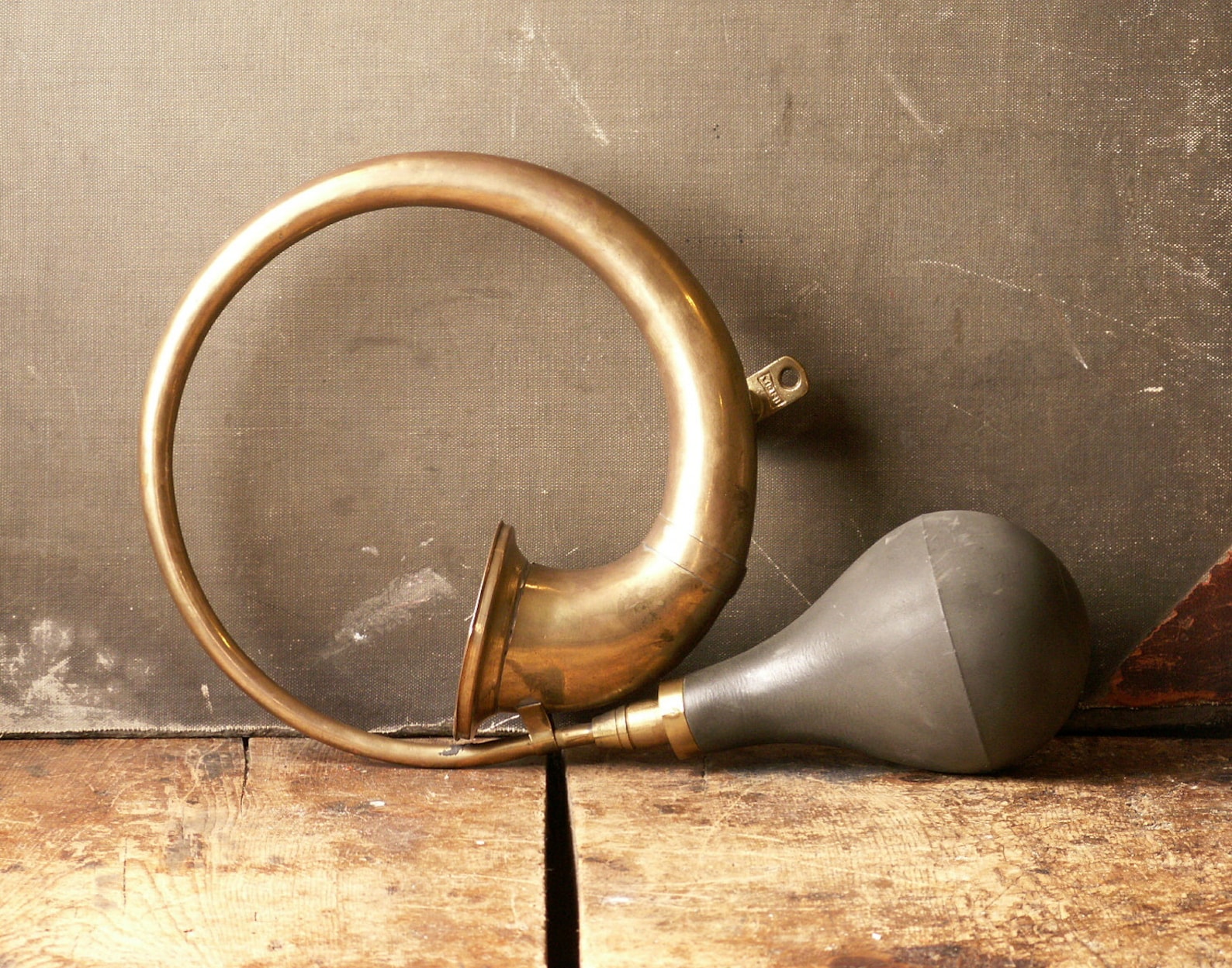 Vintage Brass Bike Horn or Car Horn With Rubber Bulb Great Etsy