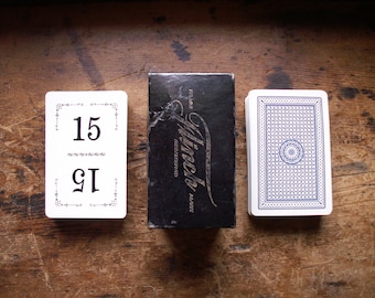 Vintage Flinch Number Playing Cards in Original Box - Complete Set with Directions - Great Wedding Table Numbers!